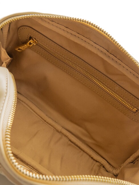 QUILTED Geantă de umăr cu mâner cu lanț fildeş - Genți femei