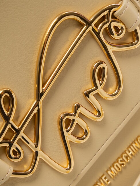 CURSIVE LOGO Geanta de umar cu bareta de umar bej - Genți femei