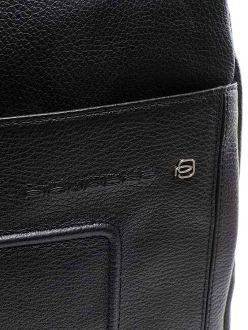 VIBE Geantă din piele cu un singur umăr negru - Genți de umăr bărbați