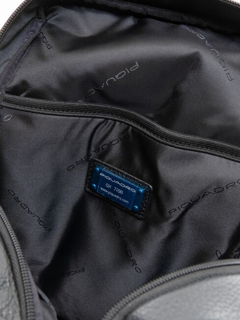 VIBE Geantă din piele cu un singur umăr negru - Genți de umăr bărbați