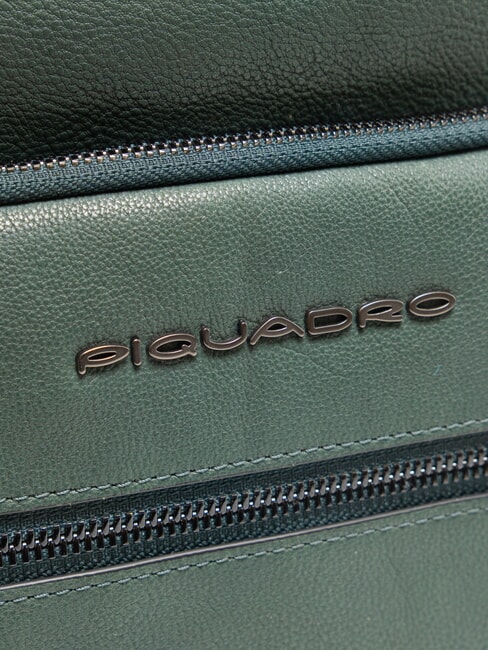 RHINO Rucsac din piele cu un singur umăr VERDE - Rucsacuri pentru laptop