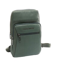 PIQUADRO RHINO Rucsac din piele cu un singur umăr VERDE - Rucsacuri pentru laptop - 4