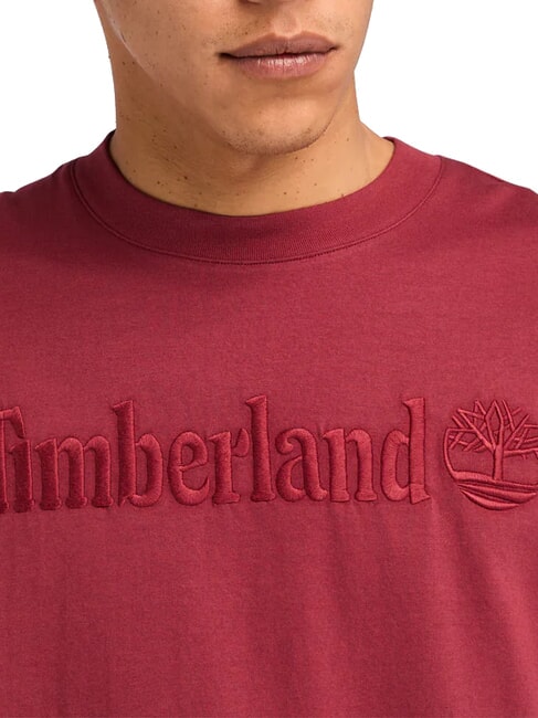 EMBROIDERY TONAL Tricou din bumbac cordovan - tricou