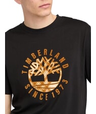 TIMBERLAND HOLIDAY FRONT GRAPHIC Tricou de bumbac BLACK - tricou - 3