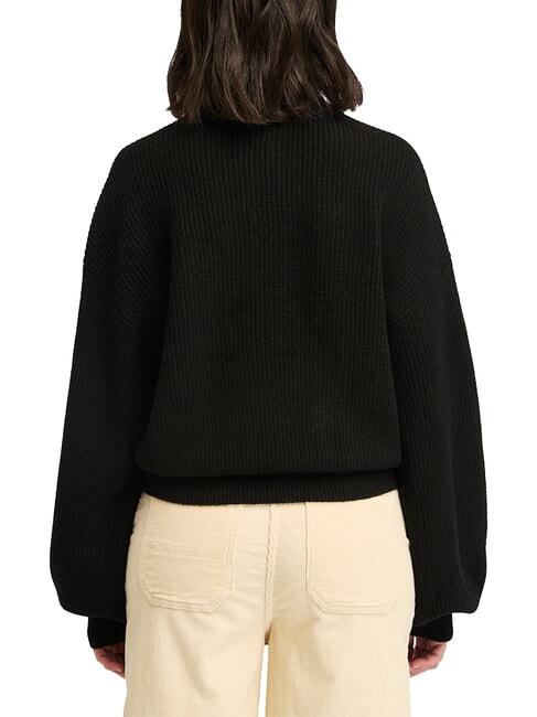 WOOL BLEND  Pulover cu guler rotund BLACK - Pulovere pentru femei