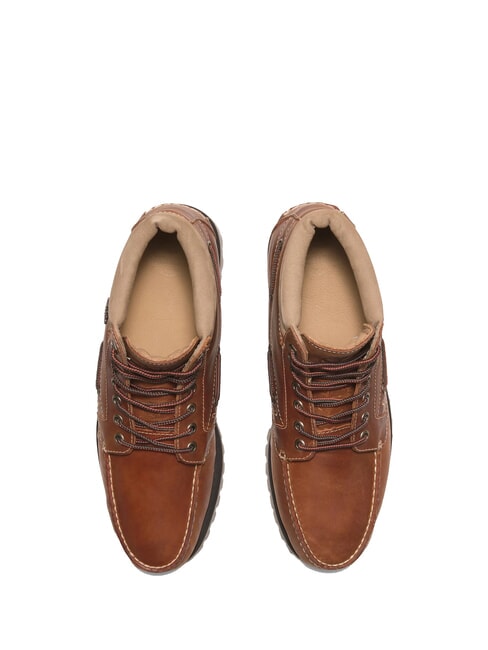 AUTHENTIC MID Ghete din piele pentru gleznă portocaliu mediu, fire integrale - Pantofi bărbați