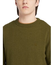 TIMBERLAND MERINO Pulover cu gât crew din amestec de lână darkoliv - Pulovere pentru bărbați - 3
