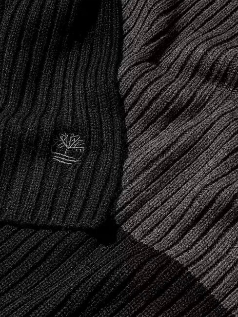 BASIC COLOBLOCK  Eșarfă cu nervuri BLACK - Eșarfe