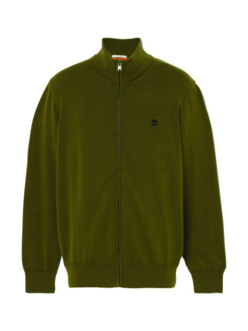 WILLIAMS RIVER Pulover cu fermoar darkoliv - Pulovere pentru bărbați