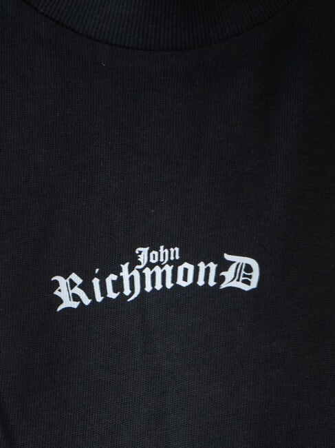 SANGARIS Tricou din bumbac cu logo amestec negru/gri - tricou