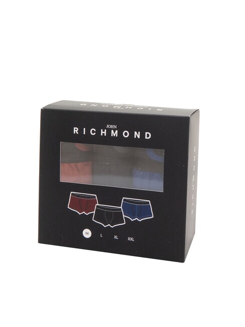 QY Set de 3 boxeri bwn/ng/albastru - Slip pentru bărbați