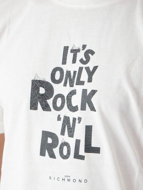 SPARTACO Tricou din bumbac cu imprimeu aproape alb - tricou