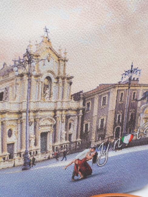 YESBAG Geanta de umar cu imprimeu catedrala catania - Genți femei