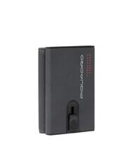 PIQUADRO URBAN Portofel compact din piele cu glisor Gri - Portofele bărbați - 3