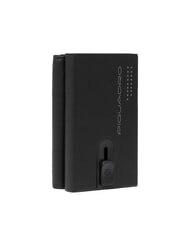 PIQUADRO URBAN Portofel compact din piele cu glisor negru - Portofele bărbați - 3