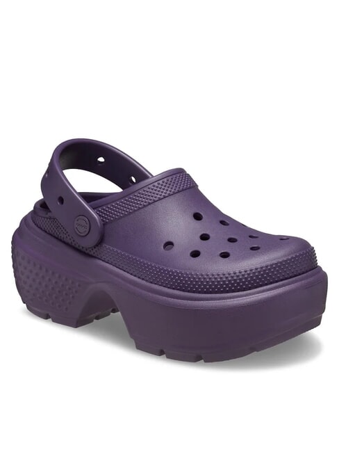 STOMP CLOG W Papuci cu platformă și saboți iris &icirc;nchis - Pantofi unisex