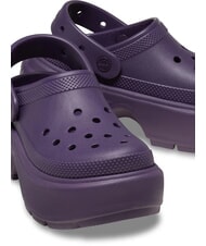 CROCS STOMP CLOG W Papuci cu platformă și saboți iris &icirc;nchis - Pantofi unisex - 4