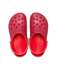 CROCS CLASSIC GLITTER CLOG W Sabot de papuci roșu-cireș - Pantofi femei - 3
