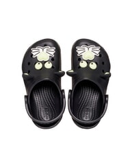 CROCS CLASSIC GLOW BLACK CAT CLOG T Sabot de papuci negru - Pantofi pentru bebeluși - 4