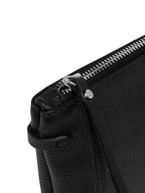 HERMY Geantă plic din piele cu curea de umăr negru - Genți femei