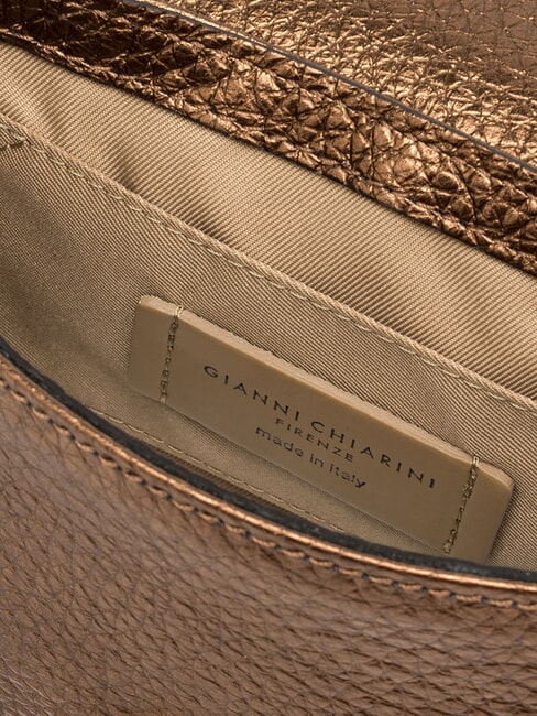 MARISOL Geantă din piele cu dublă funcție prăjit - Genți femei