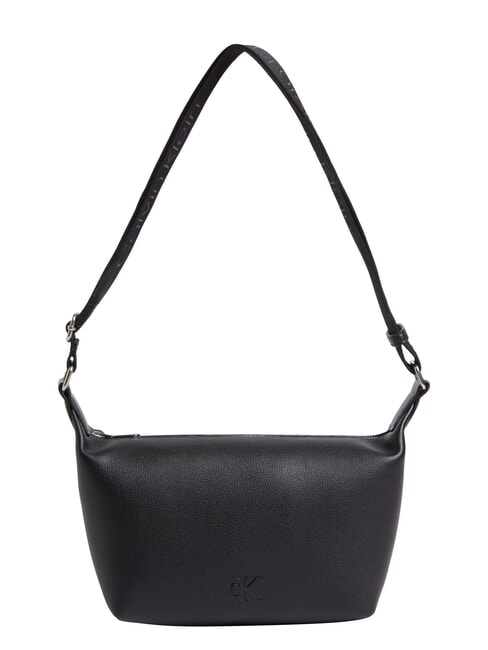 CKJ ULTRALIGHT Geantă de umăr cu logo pe negru - Genți femei