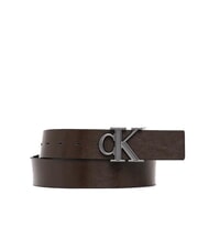 CALVIN KLEIN CKJ PLAQUE Curea dublă care poate fi scurtată negru/delicioso/mat gunmetal - Curele - 2