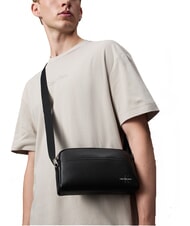 CALVIN KLEIN CKJ MONO LOGO Geantă orizontală pe negru - Genți de umăr bărbați - 4