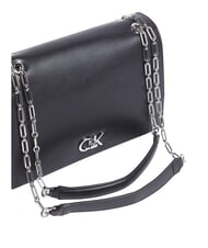 CALVIN KLEIN CK RE-LOCK Bursă medie convertibilă pe negru - Genți femei - 3