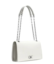 CALVIN KLEIN CK RE-LOCK Bursă medie convertibilă crin alb - Genți femei - 2