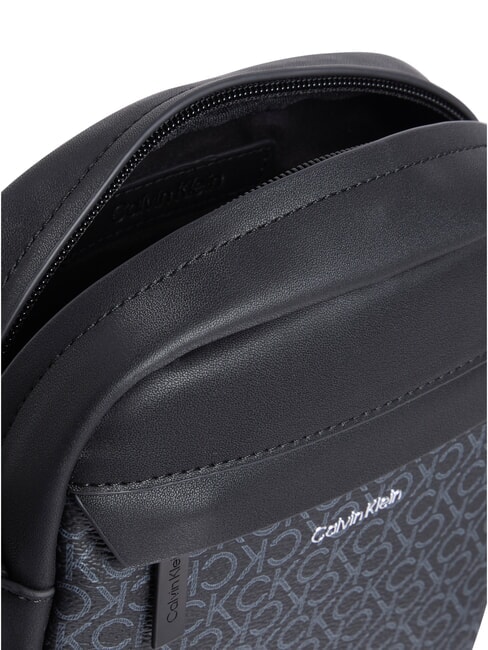 CK MUST Geantă cu buzunar cu imprimeu de logo pe negru - Genți de umăr bărbați