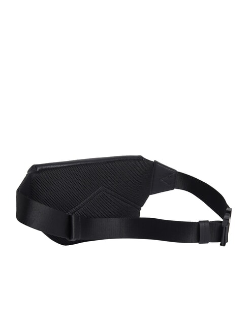 CK MUST Borsetă cu logo metalic pe negru - Borsete de brâu