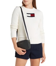 TOMMY HILFIGER TH LOGOTAPE  Geantă mini pentru cameră de umăr negru - Genți femei - 4