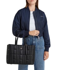 TOMMY HILFIGER TH FEMININE  Geantă de umăr negru - Genți femei - 4