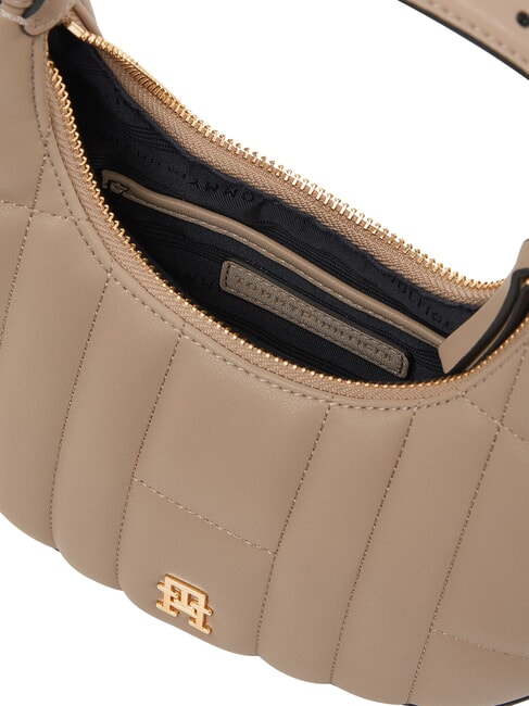 TH FEMININE Geantă mini cu curea de umăr taupe de coastă - Genți femei