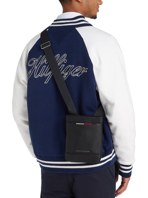 TH CENTRAL  Geantă plată negru - Genți de umăr bărbați