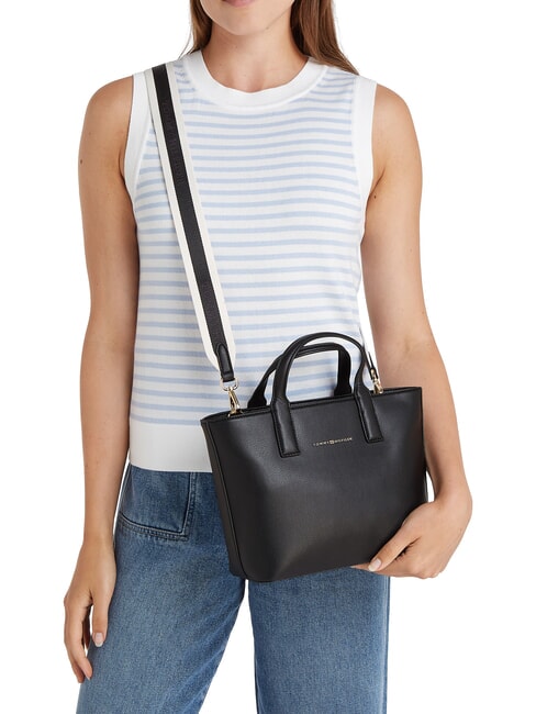 TH LOGOTAPE Geantă de mână, cu curea de umăr negru - Genți femei