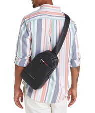 TOMMY HILFIGER TH CENTRAL  Geantă Maxi negru - Genți de umăr bărbați - 4