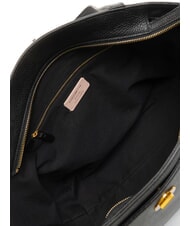 COCCINELLE LIYA Geantă de umăr din piele ciocănită negru - Genți femei - 6