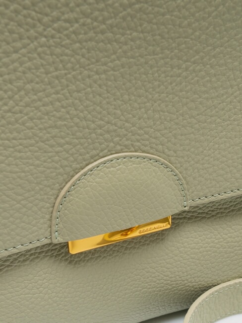 TALEA Geantă mini servietă din piele verde celadon - Genți femei