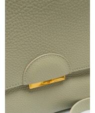 COCCINELLE TALEA Geantă mini servietă din piele verde celadon - Genți femei - 4