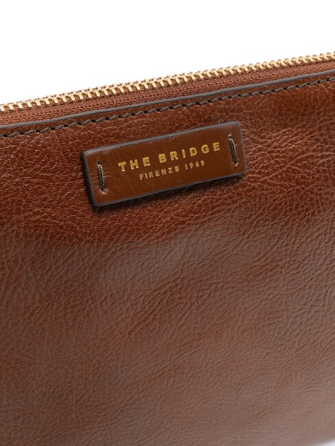 CARLOTTA  Geantă de mână din piele BROWN - Genți femei