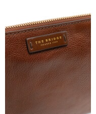 THE BRIDGE CARLOTTA  Geantă de mână din piele BROWN - Genți femei - 3