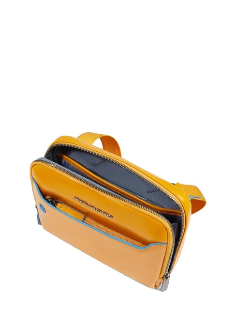 BLUE SQUARE Geantă de piele galben - Genți de umăr bărbați