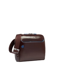 PIQUADRO BLUE SQUARE Geantă de piele MAHOGANY - Genți de umăr bărbați - 2