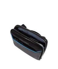 PIQUADRO BLUE SQUARE Geantă de piele negru - Genți de umăr bărbați - 4