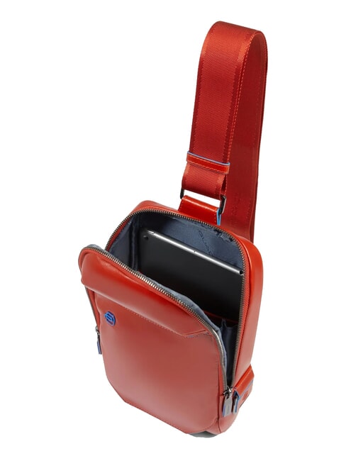 BLUE SQUARE Rucsac din piele cu un singur umăr piele4 - Genți de umăr bărbați