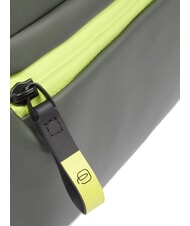 PIQUADRO CORNER SPECIALE GOMMATO Geantă hidrofugă VERDE - Genți de umăr bărbați - 4