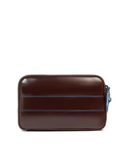 PIQUADRO BLUE SQUARE Geantă de m&acirc;nă din piele pentru bărbați MAHOGANY - Husă pentru tabletă și organizator - 3