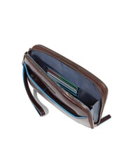 PIQUADRO BLUE SQUARE Geantă de m&acirc;nă din piele pentru bărbați MAHOGANY - Husă pentru tabletă și organizator - 4